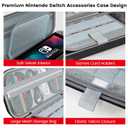 Granarbol Switch 2 Case, Protective Carrying Case for Nintendo Switch 2 2025, Hard Shell Travel Bag with Mesh Pocket,Portable Storage Pouch for Game Card Slots & Accessories, Black