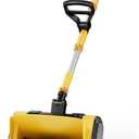 Cordless Snow Blower Compatible for DeWalt 20V Battery, 11" Electric Snow Shovel for Driveway Max 26FT Throw Distance, 6" Clear Depth with Front Handle & Telescoping Pole for Deck, Patio (Tool ONLY)