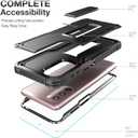 FITO for Moto G Stylus 2022 Case, Dual Layer Shockproof Heavy Duty Case for Moto G Stylus 2022 Phone with Screen Protector, Built-in Kickstand (Black)