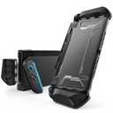 Mumba Case Compatible with Switch 2 [Blade Series] [Dock Friendly] [MilitaryGrade Protection] TPU Grip Protective Cover Shell, QuickRelease JoyCon, Accessories for Switch 2 (Black)