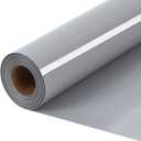 HTVVETUR Gray HTV Iron on Vinyl 12Inch by 35ft Heat Transfer Vinyl for T-Shirt HTV Rolls for All Cutter Machine - Easy to Cut & Weed (35ft, Gray)