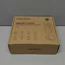 Ulecoce Fingerprint Keypad Deadbolt with Handle Set, Keyless Entry Door Lock, Door Locks for Front Door Lock Set, App Control, Auto Locking, Easy to Install, Matte Black