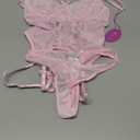 Avidlove Women Lingerie Corset Lingerie Sets for Women Sexy Outfit Teddy Pink Cute Lingerie Lace Floral Lingerie, Size S