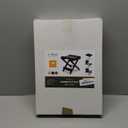 Sorbus Foldable Shower Stool  Bamboo Foot Rest & Shaving Stool for Inside Shower  Portable Step Stool, Folding Shower Bench, Wooden Sauna Chair, Bathtub Foot Rest  11" x 10.75" x 12" (Black)