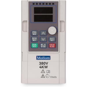 MOLLOM VFD 4KW 5HP 9A 380V Single or Three Phase Input to 3 Phase 0-3000 Hz Output Variable Frequency Drive Inverter for Spindle Motor CNC Speed Control
