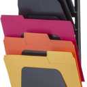 Officemate Wall File Holder, Letter/Legal, 7 Pockets, Black (21505)