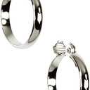 Anne Klein Clip Hoop Earrings (Silver Tone)