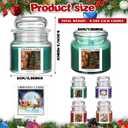 Tondiamo 4 Pcs Christmas Candle Set Scented Candles Gift 9.5 Oz for Women Men, Xmas Scents of Christmas Tree Cookies Spice Plums