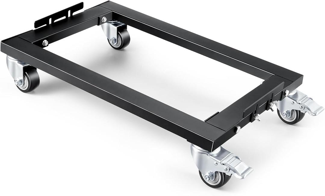 KEDSUM Furniture Dolly 2200LBS, Heavy Duty Dolly with Reinforced Steel Frame, Furniture Dolly 4 Wheels with Brake, All Terrain & Anti-Slip Baffles for Home Moving, Garage, Warehouse, 31 x 17 in