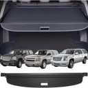 Retractable Cargo Cover Compatible with Chevrolet Suburban Cadillac Escalade ESV GMC Yukon XL 2007-2014 Power Tailgate Trunk Shield Security Shade Privacy Screen (65.5 Inches Power Tailgate)