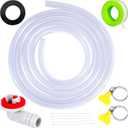 3 Feet Air Conditioner Drain Hose, 3/5 '' Portable AC Drain Hose Connector,2.0MM Thick,Not Easily Deformed,Replacement for Universal Mini-Split AC Unit & Window Air Conditioning Unit