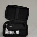 5 in 1 Protective Accessories Soft Silicone Case & EVA Carrying Case & 3 Pack of Screen Protector & SD Card Dust Plug & GPIO Dust Plug for Flipper Zero - Black Set