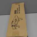 Zakkart Cat Perch for Window Sill with Bolster - Orthopedic Hammock Design with Premium Hardwood & Robust Metal Frame - Cat Window Seat for Large Cats and Kittens - Dark Stained Wood Gray Bed, 24''W