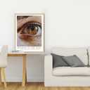 Orvannaatr abstract wall art Oak Frame Art Wall Painting, 8x10-Inch Realistic Style Hanging Picture Eye artwork Canvas Printed Matter, bedroom For Living Room