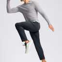 Pudolla Men's Lightweight Sweatpants with Pockets Ultra 4-Way Stretch Soft Joggers for Gym Workout Runing Athletic Pants (L)