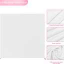 Wokceer Wedding Arch Cover White 6.6FT x6.6FT Square Arch Backdrop Covers Spandex Fitted Balloon Arches Covers Stretchy Backdrop for Birthday Party Wedding Ceremony Banquet Decoration