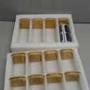 LIBWYS 12-Pack Square Glass Storage Jars with Bamboo Lids (0.6Qt/1.06Qt) - Stackable Food Containers for Pantry Organization, Coffee, Flour, Snacks, Tea | Kitchen Canisters Set