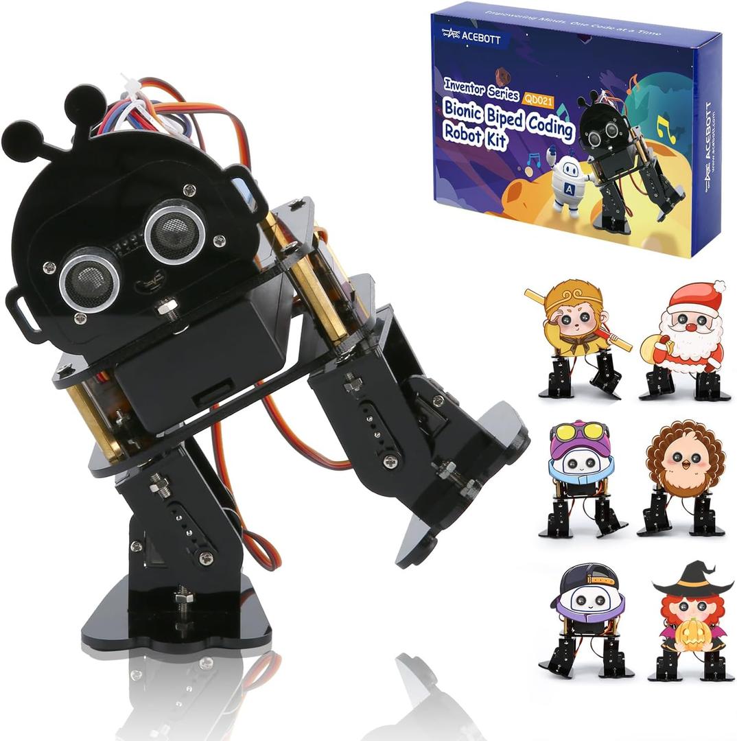 ACEBOTT Robotics for Kids Ages 12-16Bionic Biped Robot Kit for Arduino ESP32, STEM Science Kits, Cool Engineering Building Toys, Science Coding Kit for 12+ Boys Girls Teens and Adults Unique Gifts