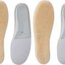 Sheepskin Insoles Women's Premium Think Wool Fur Fleece Inserts Cozy & Fluffy 8X2