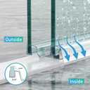 FCSOTSPS Sliding Shower Door Bottom Seal for 5/16in (8mm) Frameless Glass,