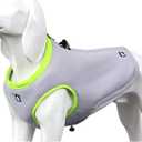 SGODA Dog Cooling Vest Harness Cooler Jacket Grey Green (XX-Small Chest 12-14")