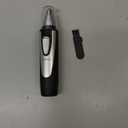 Ear and Nose Hair Trimmer Clipper - 2026 Professional Painless Eyebrow & Facial Hair Trimmer for Men Women,Battery-Operated Trimmer with IPX7 Waterproof,Dual Edge Blades for Easy Cleansing Black