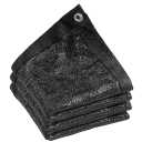 JXXXN 50% Black Shade Cloth, 10 x 10 FT Sun Shade Net with Grommets, Garden Sunblock Shade Cloth Shading for Greenhouse, Plant, Pergola, and Backyard Patio, Black 