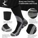 RANDY SUN Waterproof Breathable Socks, [SGS Certified] Unisex Novelty Skiing Trekking Hiking Wading Trail Socks, Large