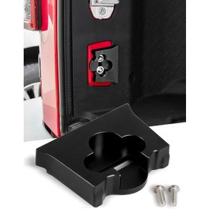 Savadicar TL01 Tailgate Limiter, Aluminum Alloy Rear Trunk Door Latch, Tail Gate Stopper for 2007-2018 Jeep Wrangler JK JKU 2-Door & 4 Door, Tailgate Replacement Accessories, Black, 1 PCs