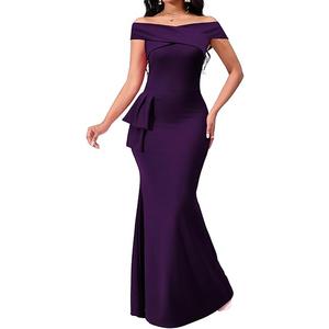 VisiChenup Elegant Formal Dresses for Women Sexy Cocktail Wedding Guest Evening Party Long Maxi Dress, Size 2XL