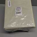 6 Pack Fabric Storage Bins, Large Storage Baskets for Shelves, Foldable Closet Organizer Storage Boxes with Leather Handles for Clothes, Sheets, Jeans, Toys, Books (Beige and White)