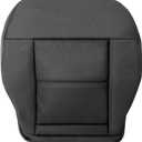 GXARTS Driver Side Bottom Replacement Leather Seat Cover Fit for Mercedes Benz E350 E550 2010 2011 2012 2013 2014 (Artificial Leather Microfiber Leather Material) (Black)