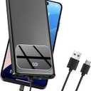 Power Bank, 10000mAh Portable Charger with PD 5A/3W Fast Charging, USB C in&out External Battery Pack, Portable Cell Phone Charger for iPhone 16 15 14 13 /ProMax/Pro/Plus Samsung S23 S22 Android Phone