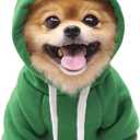 XIAOYU Pet Clothes Dog Hoodies Warm Sweatshirt Coat Puppy Autumn Winter Apparel Jumpsuit with Eye Hood, Frog, XXL