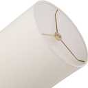 Aspen Creative 31244 Transitional Drum (Cylinder) Shaped Spider Construction Lamp Shade in Off White, 8" Wide (8" x 8" x 8")