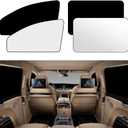 ZATOOTO Car Window Shades Sun Shade for Privacy 4Pack, Car Window Covers 100% Light Blocking for Sleeping & Stay Cool, Reflects Sunlight, Universal Fit (4Pcs set)