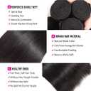 10A Brazilian Straight Human Hair Bundles 10 12 14 Inch 100% Unprocessed Virgin Straight Weave 3 Bundles Deals Human Hair