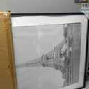 upsimples 24x32 Poster Frame, Display Pictures 20x28 with Mat or 24 x 32 Without, Wall Hanging Picture Frames, Black, 1 Pack