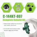 C-144KT-807 Wall Hydrant Complete Service Kit, for C-144 C-244 Series Wall Hydrants, Replace for C-144KT-807 Anti-Siphon Freezeless Faucet Repair Kit