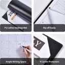 Large Desk Calendar 2025-2026, Calendar with Desk Protecting Pad, Desk Calendar Large 22x17, Runs From July 2025 to December 2026, 18 Months, Big Desktop Calendar for Family Classroom and Office (Black)