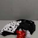 Spooktacular Creations Villain Character Costume, Black and White Dalmatian Shawl, Halloween Costumes for Women Adult 2025. Size L