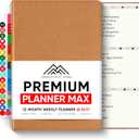 Undated, 2026 Planner, 8.5" x 11" - The #1 Productivity Planner to Achieve Your 2026 Goals - Planner 2026-2027 by PRODUCTIVITY STORE (A4, BROWN)