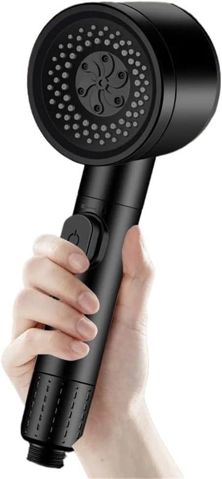 3-Speed Adjustable Filtered Shower Head With One-Click Water Stop, High Pressure Handheld Shower For Spa-Grade Bath Experience(Gun grey) (4 Inch)