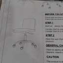 Desk Chair, Contemporary Style, Office Chair, Work Chair, Light Grey, Fabric, Metal, Height Adjustable, Rotatable