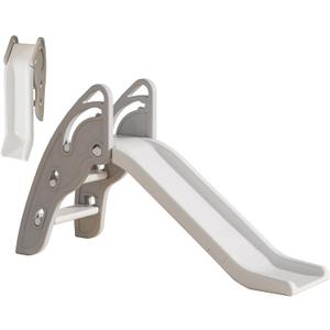 Toddler Slide Large Play Climber Slide PlaySet with Extra Long Slipping Slope Indoor Slide Kids Slide Toddler Playground Toddler Slide Outdoor Toys for Toddlers (Grey) (Gray)