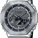 G-Shock Casio Metal Covered Octagonal Black Resin Band Watch GM2100-1A