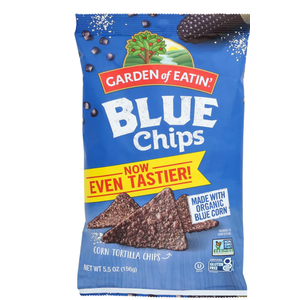 GARDEN OF EATIN' BLUE CORN TORTILLA CHIPS, 12 - 5.5 OZ BAGS (BBD: 01/30/2026)
