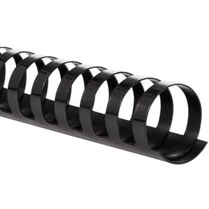 Mead CombBind Binding Spines/Spirals/Coils/Combs, 1", 200 Sheet Capacity, Black, 125 Pack (4000137)
