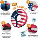 BENCMATE Inflatable Dog Cone Collar Alternative, Soft Dog Cone for Small Medium Large Dogs and Cats, Neck Recovery ECollar Donut Collar After Surgery (XLarge, Flag)
