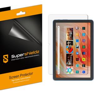 (3 Pack) Supershieldz Designed for All-New Fire HD 10 / Fire HD 10 Plus Tablet 10.1 inch (11th/13th Generation, 2021/2023 Release) Screen Protector, High Definition Clear Shield (PET)